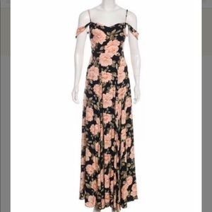 Reformation Black Floral Maxi